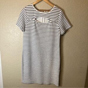 Michael Kors Casual Dress Women’s Medium Jersey Nautical Preppy Sailor Keyhole